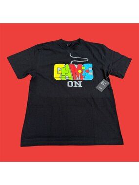 Hangout Black Game On Gamer Controller XL Hangout Graphic Tee T Shirt NWT New